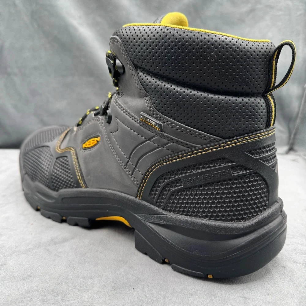KEEN Utility Logandale 6” WP Men’s 13D Raven Black Soft‎ Toe Work Boots - Picture 6 of 16